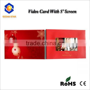 5" LCD video card, video greeting card, video greeting card module