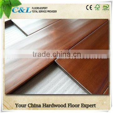 Best price hand-scraped small leaf acacia solid wood flooring