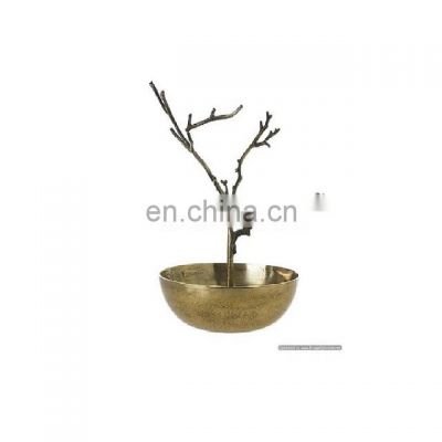 brass antique branches design bowl