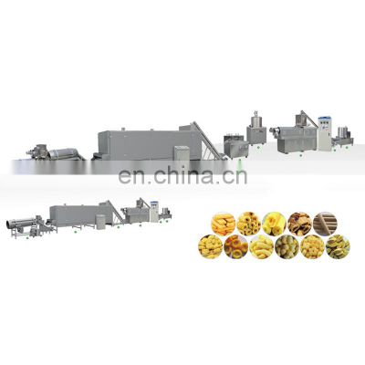 Factory price puff corn snack production line puffed core filling food extruder machine snacks food manufacturing machine