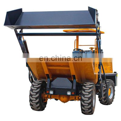 Front loader dumper with tipper mini moving machinery hydraulic tipping site dumper