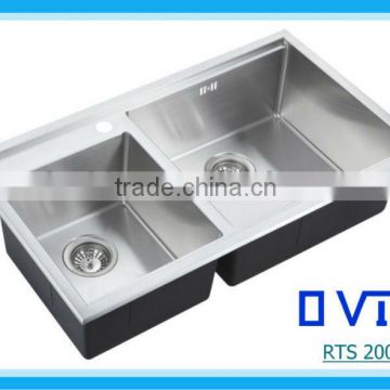 Cabinet Hardware-Stainless Steel Kitchen Drain board Sink RTS 200C-2