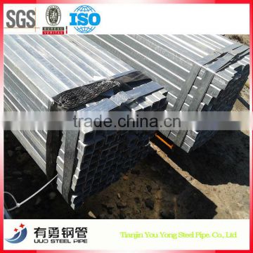Top supplier of 2.5 inch galvanized square steel pipe/ gi square pipe