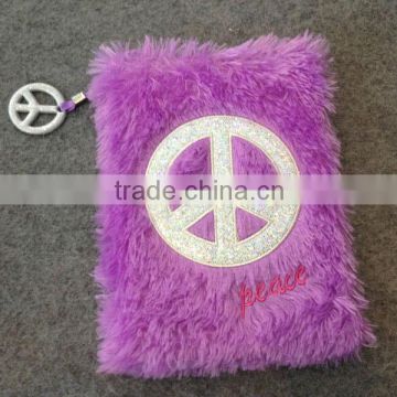 Peace Stuffed Notebook with Bookmark