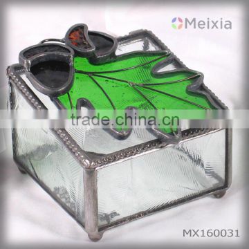 MX160031 china wholesale stained glass jewelry box for home decoration item