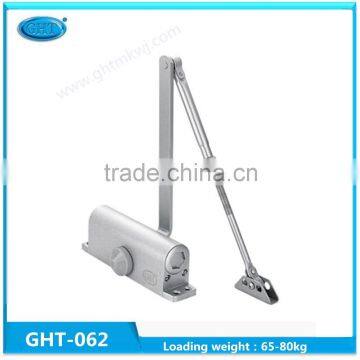 Aluminium allouy metrial automatic hydraulic door closer 65-80kg for fire exit door