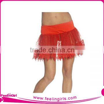 No MOQ Wholesale Women Red Petticoat Short Skirt