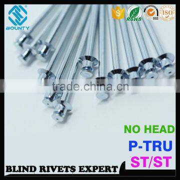 HIGH QUALITY DOUBLE CSK COUNTERSUNK STEEL PULL-THRU POP RIVETS FOR SUNROOFS