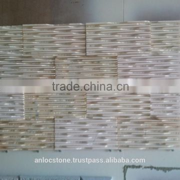 Vietnam white marble split by hand for wall