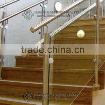 hot offlaminated glass for stair railing with EN12150 certificate