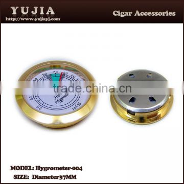 YuJia cigar 37mm digital zinc alloy cigar hygrometer for humidor
