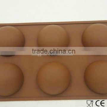 High Quality Ball Shape Silicone Cake Mould Muffin Cup Soap Mould Chocolate Mould Baking Tray