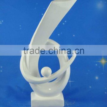 Ceramic abstract decorative statue for hotel