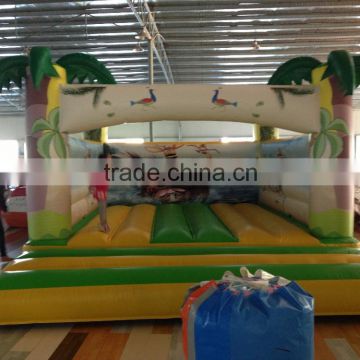 Newest design backyard bounce house, red&yellow children inflatable castle with cheap price
