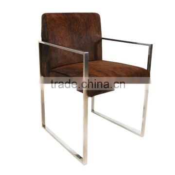 Leather chair stainless steel HS-SC2219