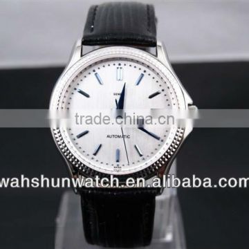 Brand New Men's Automatic Gentle Watch with Black Leather Strap