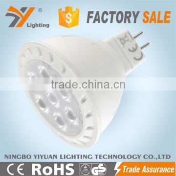 GU5.3 led bulb light MR16AP-7X1W 6.5W 560LM CE-LVD/EMC, RoHS, Approved Aluminium Plastic housing