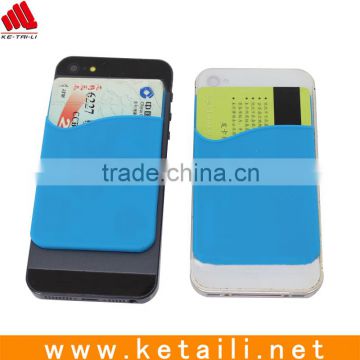 Sticky silicone phone sleeve with 3M sticker