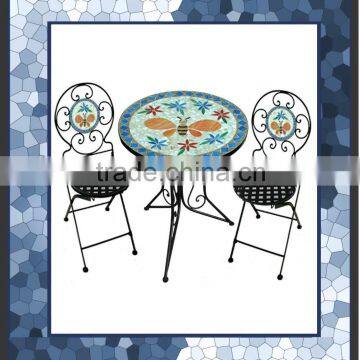 3pc mosaic bee design outdoor furniture