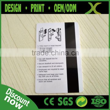 Free Design~~!! Best Material CR80 magnetic access card/ Hotel door key card