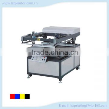 Electronic oblique arm flat vacuum screen printing machine