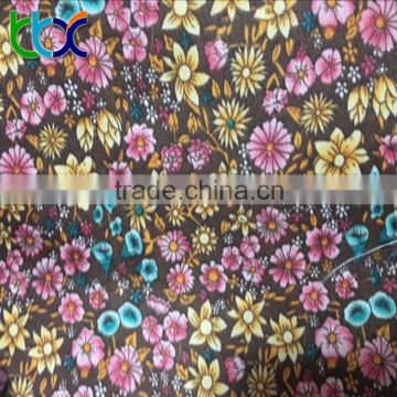 popular shoes material small flower print fabric with eva