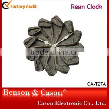 The Home Decora Resin Wall Clock Made In China