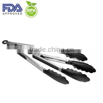 Good grip silicone oven tongs/ice tongs/food tongs