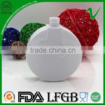 PETG stock heat resistant high quality flat custom plastic bottle for holy water