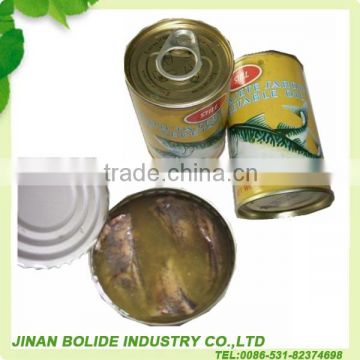 155g canned sardine fish in vegetable oil/made in china/