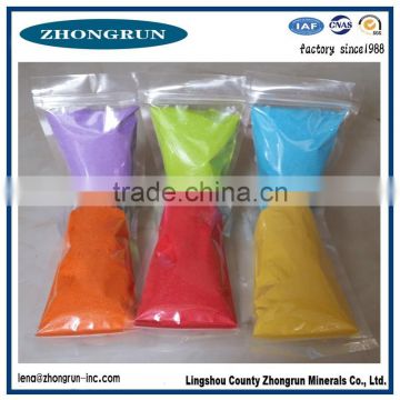 bulk factory colored play sand/moving sand