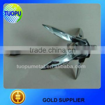Stainless steel 316 mirror polished folding anchors for boat