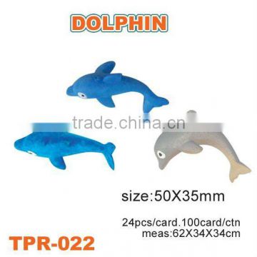 Dolphin of TPR toys and plastic toys