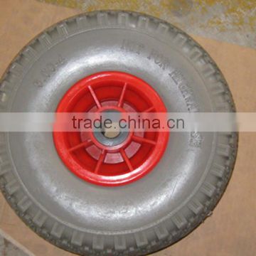 Hand trolley hand truck wheel 3.00-4 PU foam wheel