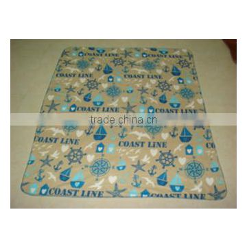 Stock Polyester Fleece Blanket in Wholesale 1 USD for one Nice Cheap Different Prints