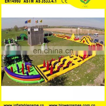 Colorful Inflatable kids adult Sports Games Tunnel Inflatables Obstacle Course