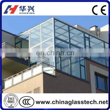 Size customized CE Approved Commercial Architectural Double Glazing Glass Aluminium Frame Glass Wall
