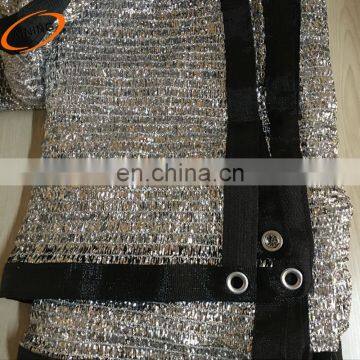 China factorysilver shade net with grommets