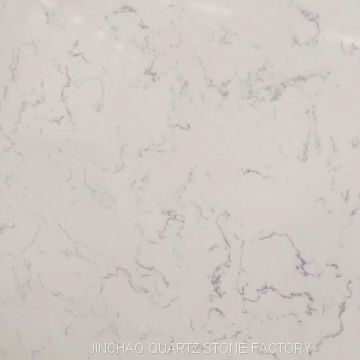 Artificial carrara white color quartz stone