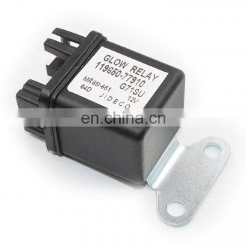 New 12V Glow Plug Relay 119650-77910 for Excavator Parts