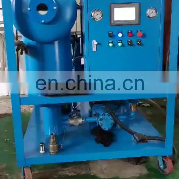 double-stage vacuum transformer oil purification plant machine single stage transformer oil purifier