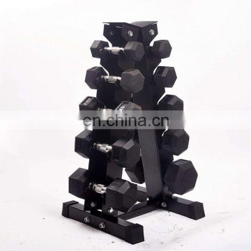 Gym Fitness Dumbbell Weights Rubber Hex Dumbbells Set