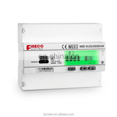EM737 CT 3*230/400V 1.5(6)A 3 phase 4 wire bi-directional smart electric energy meter
