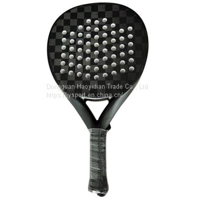 carbon padel tennis racket JYP04 soft  EVA core 18K panel paddle racquet