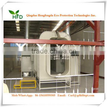 powder coating line for steel and aluminium sections