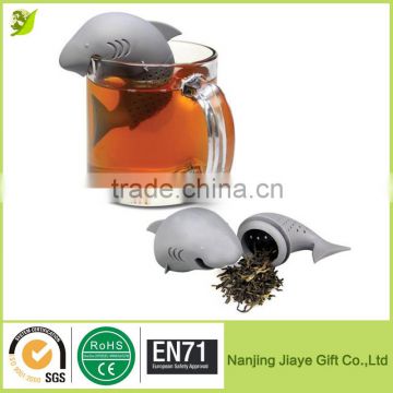 100% FDA Approved Hight Quality Silicone Shark Tea Strainer