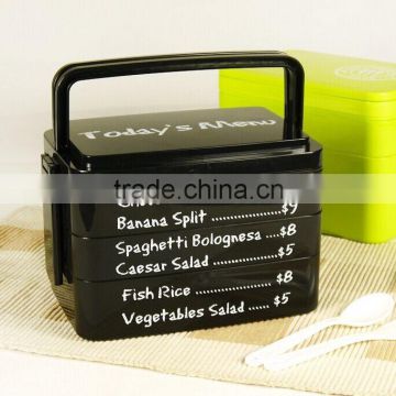 2015 Newest Europe Biggest 4 layers lunch box, microwave lunch box, Portable handheld lunch box
