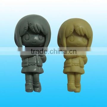 Fashion design 3d beautiful mini plastic charactor figurines