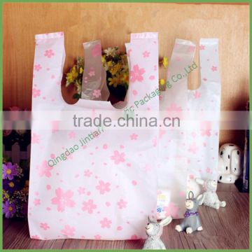 Custom Printed Best Price High Quality Vest Style Plastic Carrier Bag for Clothes