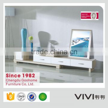 2016 fashionable solid wood tv unit for living room
